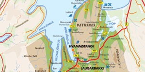 Kort af Húnaþingi vestra